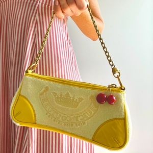 Juicy Couture Yellow a cherry Baguette Bag